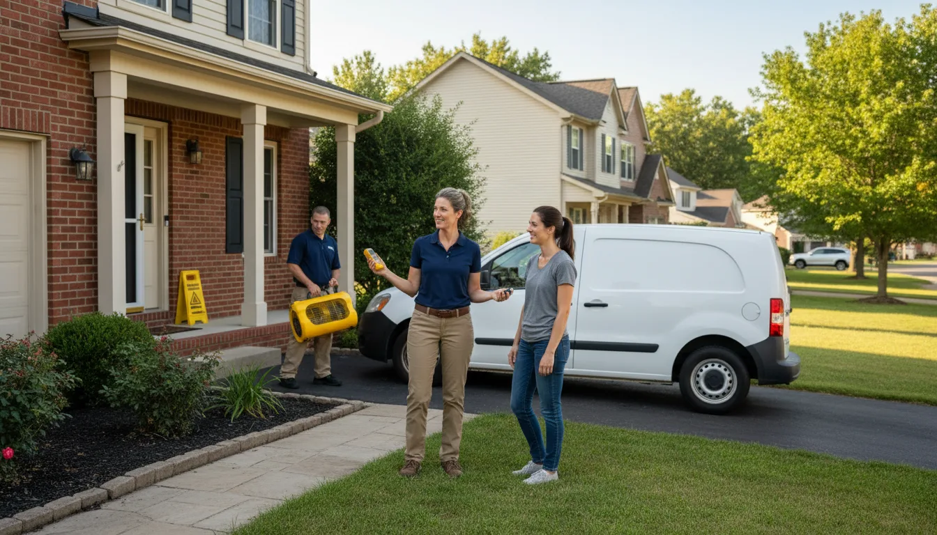 Residential water damage restoration in Schellsburg, PA